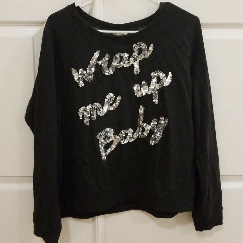 H&M grey long sleeve top